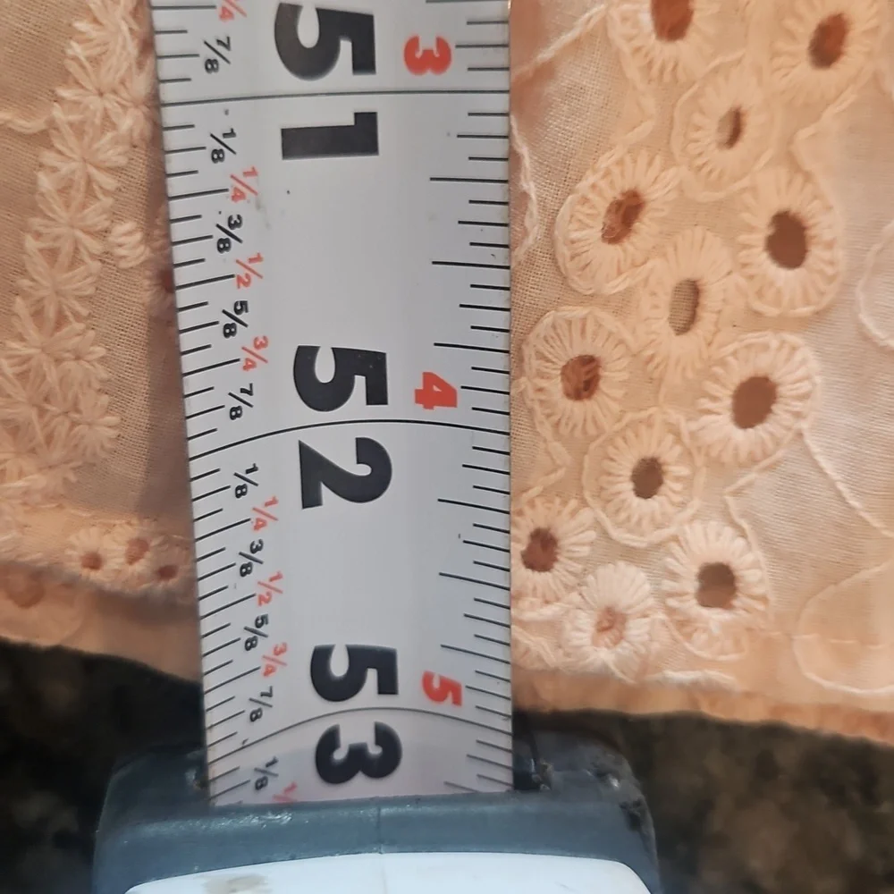 A Collective Story Peach Eyelet Maxi Dress XS | 100% Cotton | New With Tags - Picture 6 of 9